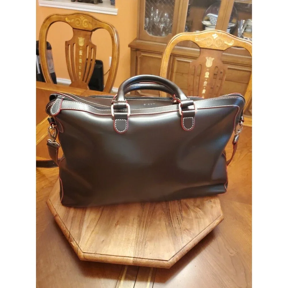 LODIS Audrey Brera Briefcase (Black w/ Red Detailing) - WMS